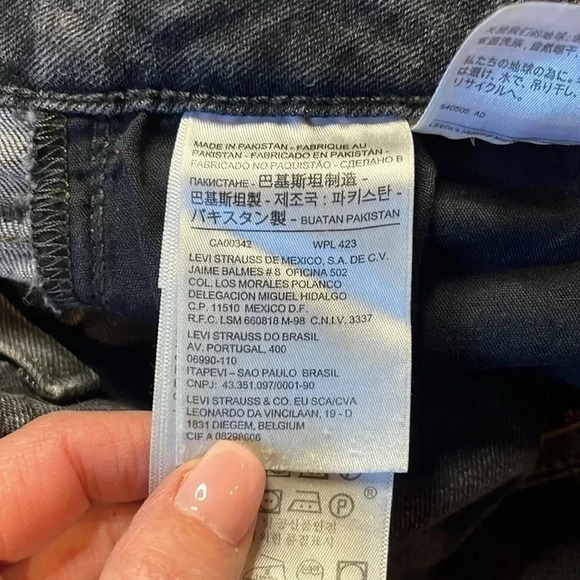 Levi's High Rise Skinny 721, Washed  Black - Picture 9 of 11